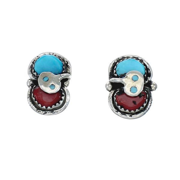 Zuni Snake Effie Grand-Daughter Calavaza Post Earrings SN20326